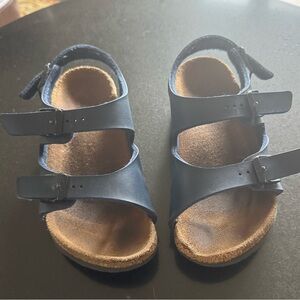 Birkenstock Roma Kids Navy Double-Strap Sandals